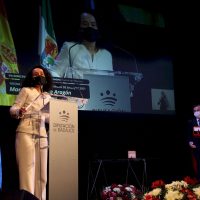 l teatro de Fuente del Maestre acogió hoy el acto institucional del Día de la Provincia de Badajoz
El cine-teatro Salón Modelo de Fuente del Maestre ha acogido hoy 26 de abril el acto institucional del Día de la Provincia con la entrega de las Medallas de Oro de 2020 y 2021. Los galardonados han coincidido en manifestar su orgullo por recibir esta distinción proveniente de su tierra. Unos premios, además, que como ha recordado el presidente provincial, Miguel Ángel Gallardo, sirven para "reforzar el municipalismo" y son reflejo "de lo que nace y crece en esta tierra".
Diputacion de Badajoz ,Fotografo Santiago Rodriguez Casado